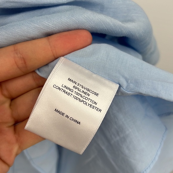 Aje Chateau Cut Out Mini Dress in Sky Blue - Picture 10 of 13